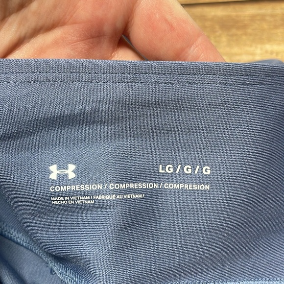 Under Armour Compression Leggings in Blue Gray L D2 - Picture 3 of 7
